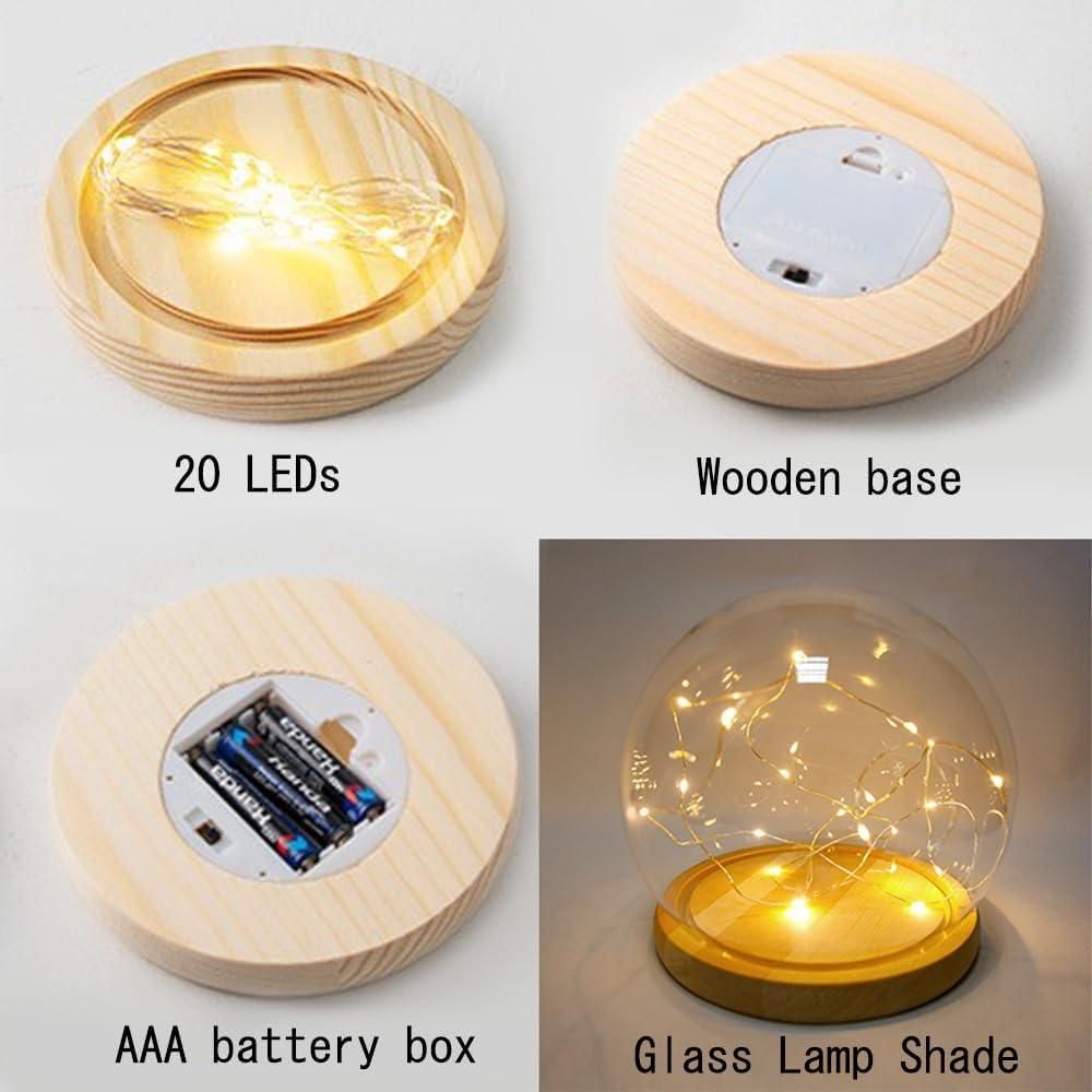 Round Tulip Night Light – Multicolor Table Lamp